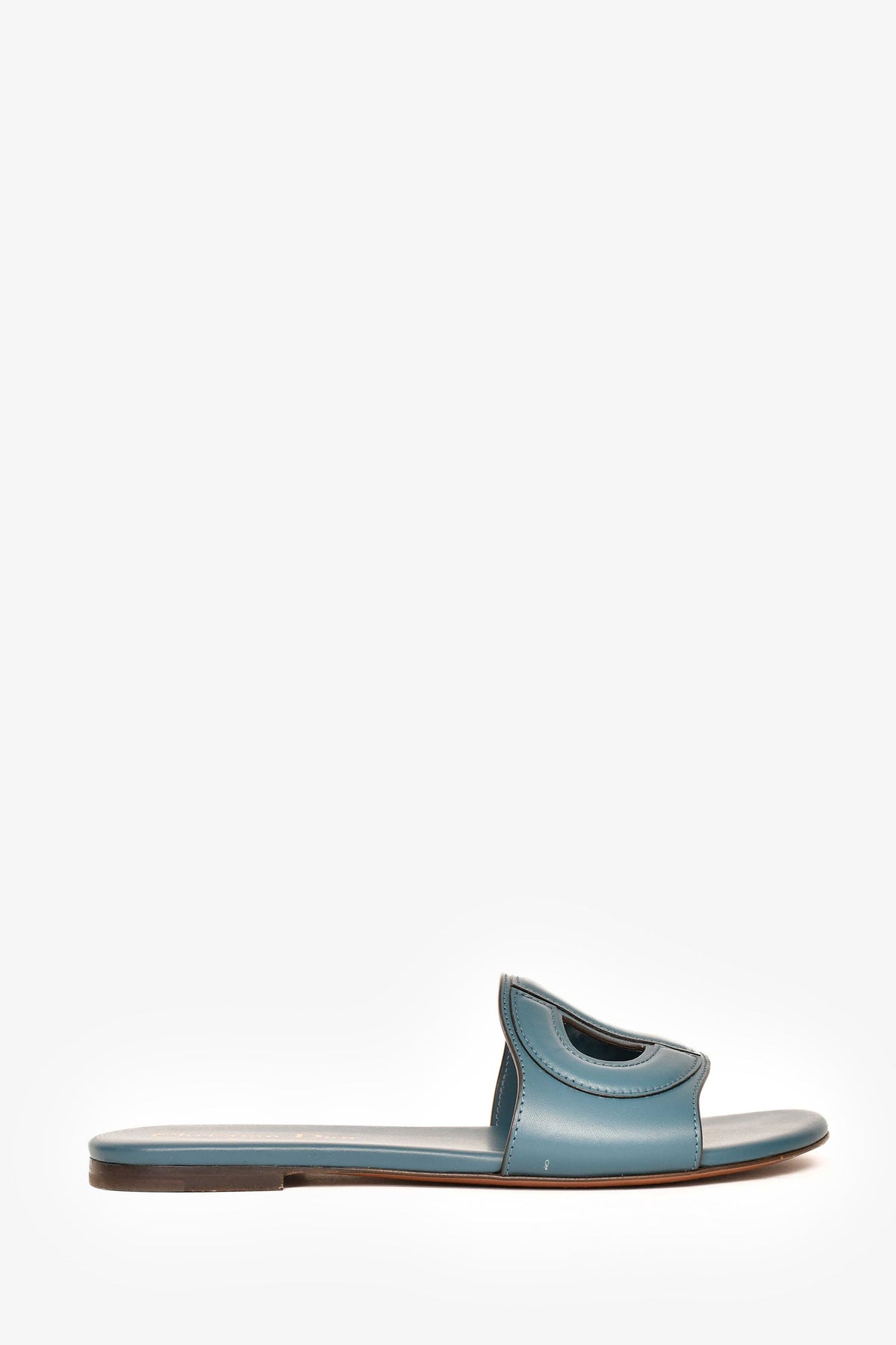 Christian Dior Teal 'D Club' Sandals Size 35