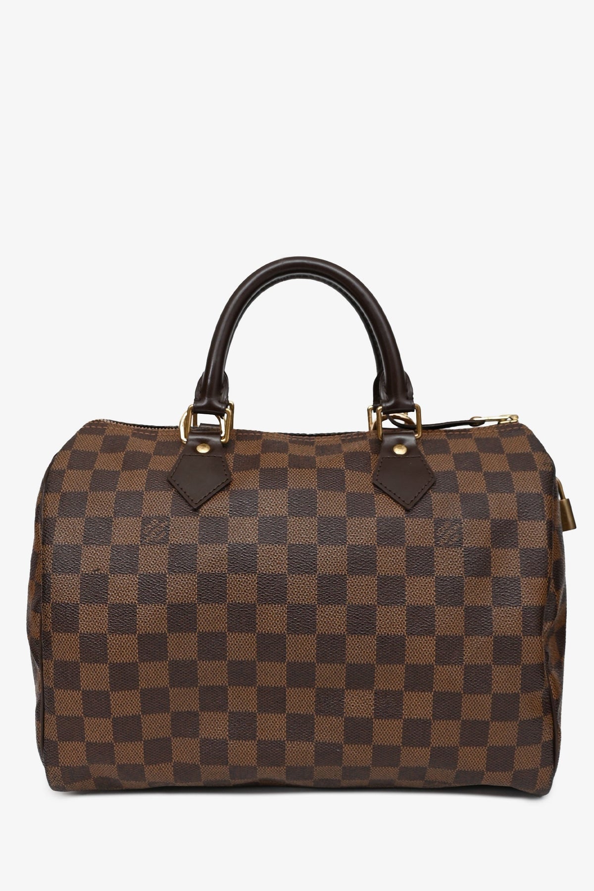 Louis Vuitton 2018 Brown Canvas/Leather Damier Ebene Speedy 30