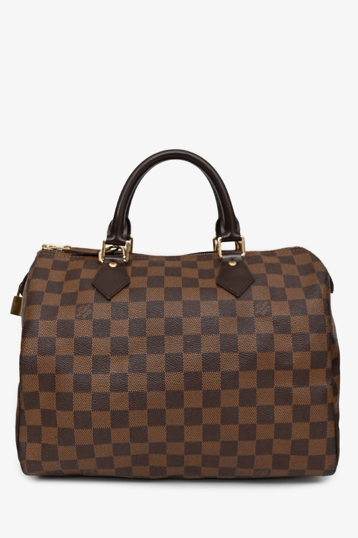 Louis Vuitton 2018 Brown Canvas/Leather Damier Ebene Speedy 30