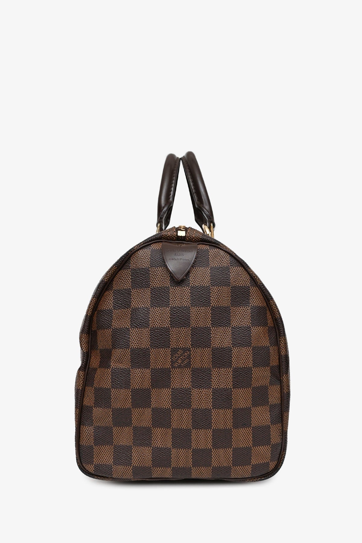 Louis Vuitton 2018 Brown Canvas/Leather Damier Ebene Speedy 30