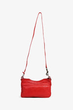Balenciaga Red Leather 'Sac+Mirior' Crossbody Bag