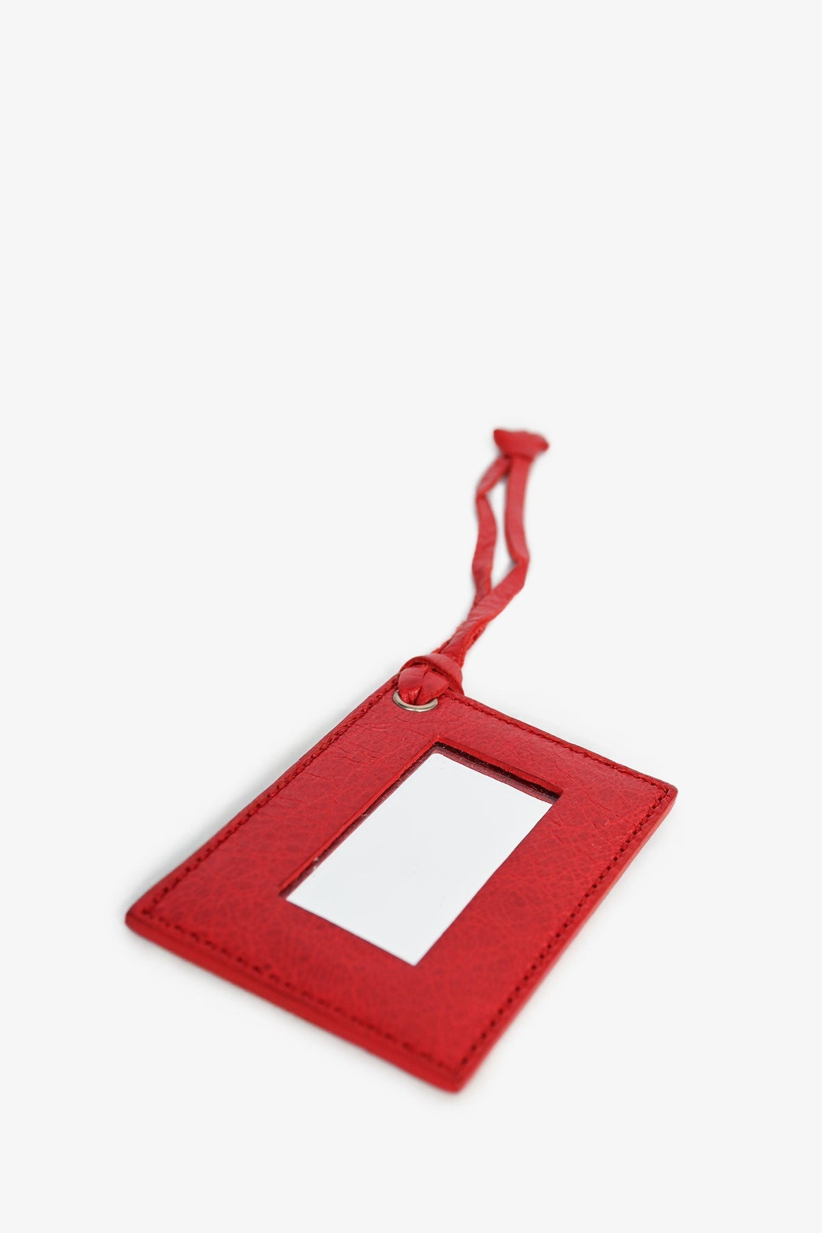 Balenciaga Red Leather 'Sac+Mirior' Crossbody Bag