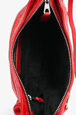 Balenciaga Red Leather 'Sac+Mirior' Crossbody Bag