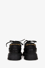 Christian Dior Black Leather Derby Boat Shoes Size 37