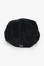 Christian Dior Black Suede Newsboy Hat Size 57
