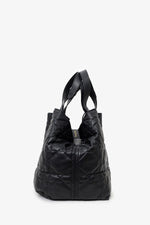 Christian Dior 2024 Black Macrocannage Calfskin Large Dior Toujours Bag With Pouch