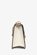 Gucci Cream Leather Web Mini Sylvie Chain Bag