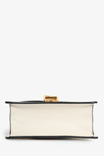 Gucci Cream Leather Web Mini Sylvie Chain Bag