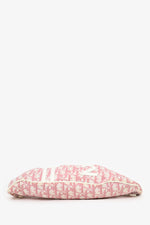 Christian Dior 2004 Rose Clair Logo Print Nylon No. 2 Girly Waist Belt Bag