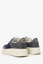 Gucci Blue/Grey Jumbo GG Canvas and Leather Low Top Sneakers Size 9.5 Mens