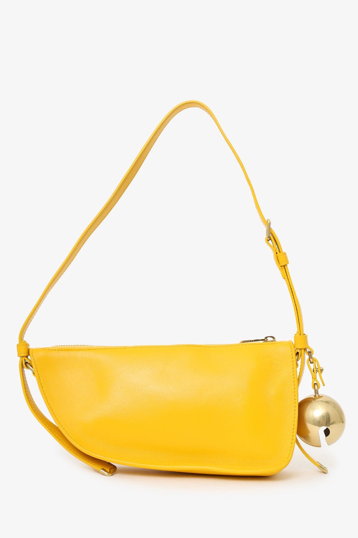 Burberry Yellow Leather Bell Shield Sling Bag