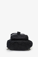 Gucci Black Jumbo GG Nylon Off the Grid Sling Backpack