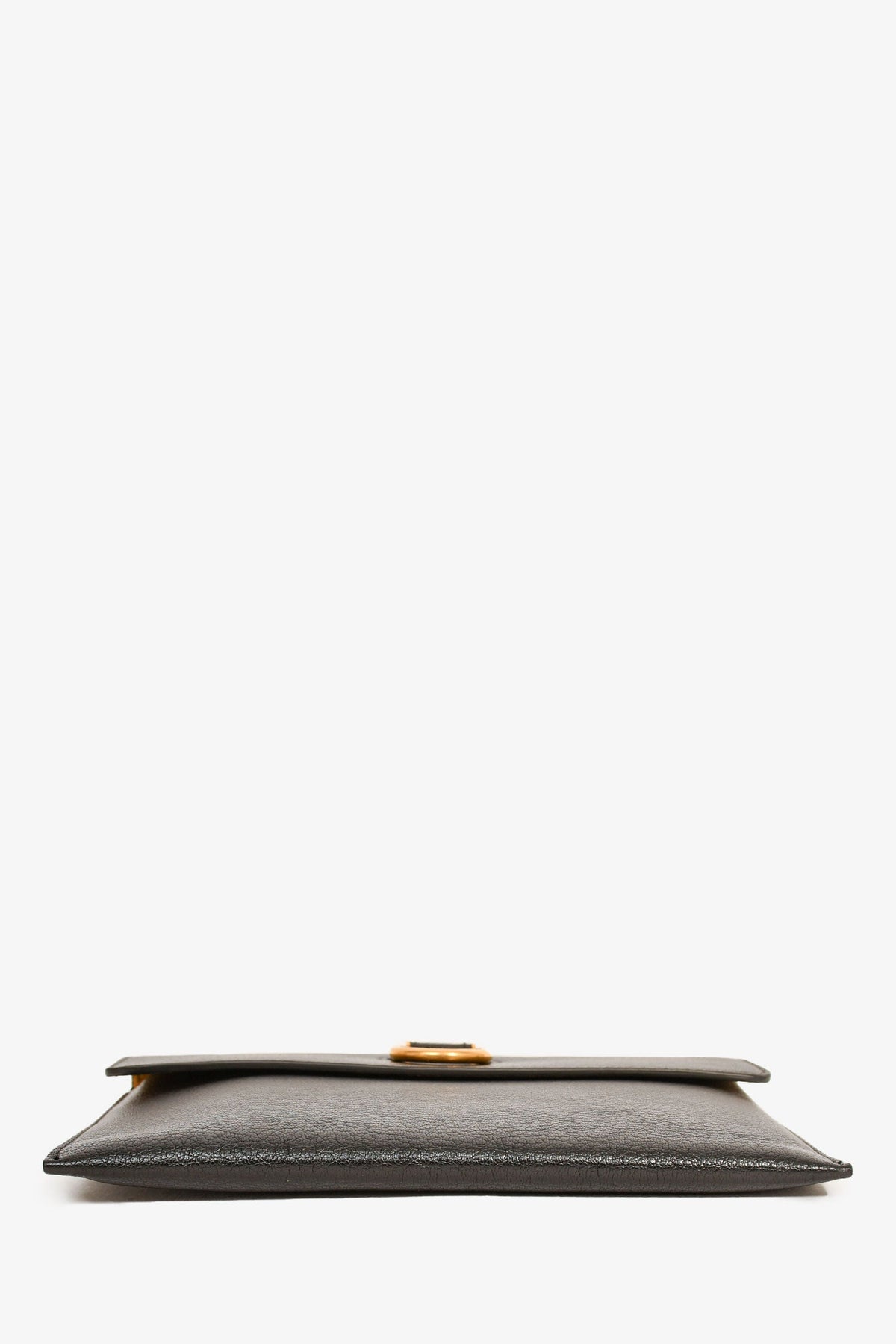 Burberry Black Leather 'D Ring' Clutch