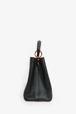 Louis Vuitton 2015 Black Leather 'Capucines' MM Top Handle (As Is)