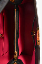 Louis Vuitton 2015 Black Leather 'Capucines' MM Top Handle (As Is)