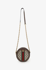 Gucci Supreme Canvas Ophidia 'GG' Mini Round Crossbody