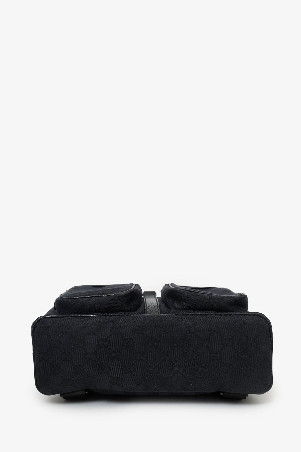 Gucci Black Canvas/Leather Jackie GG Backpack