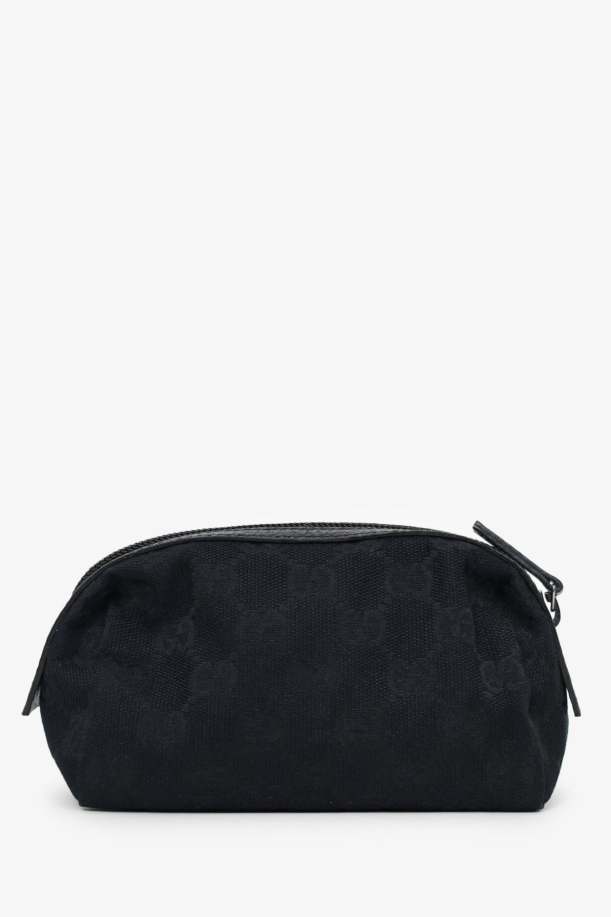 Gucci Black Canvas/Leather GG Supreme Mini Pouch