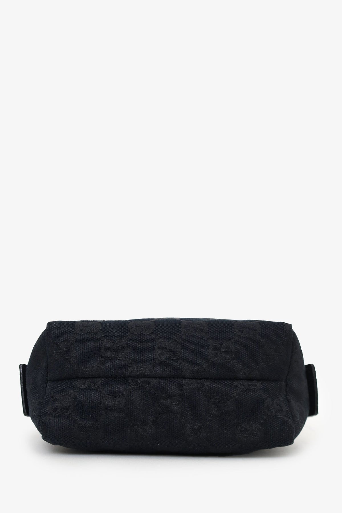 Gucci Black Canvas/Leather GG Supreme Mini Pouch
