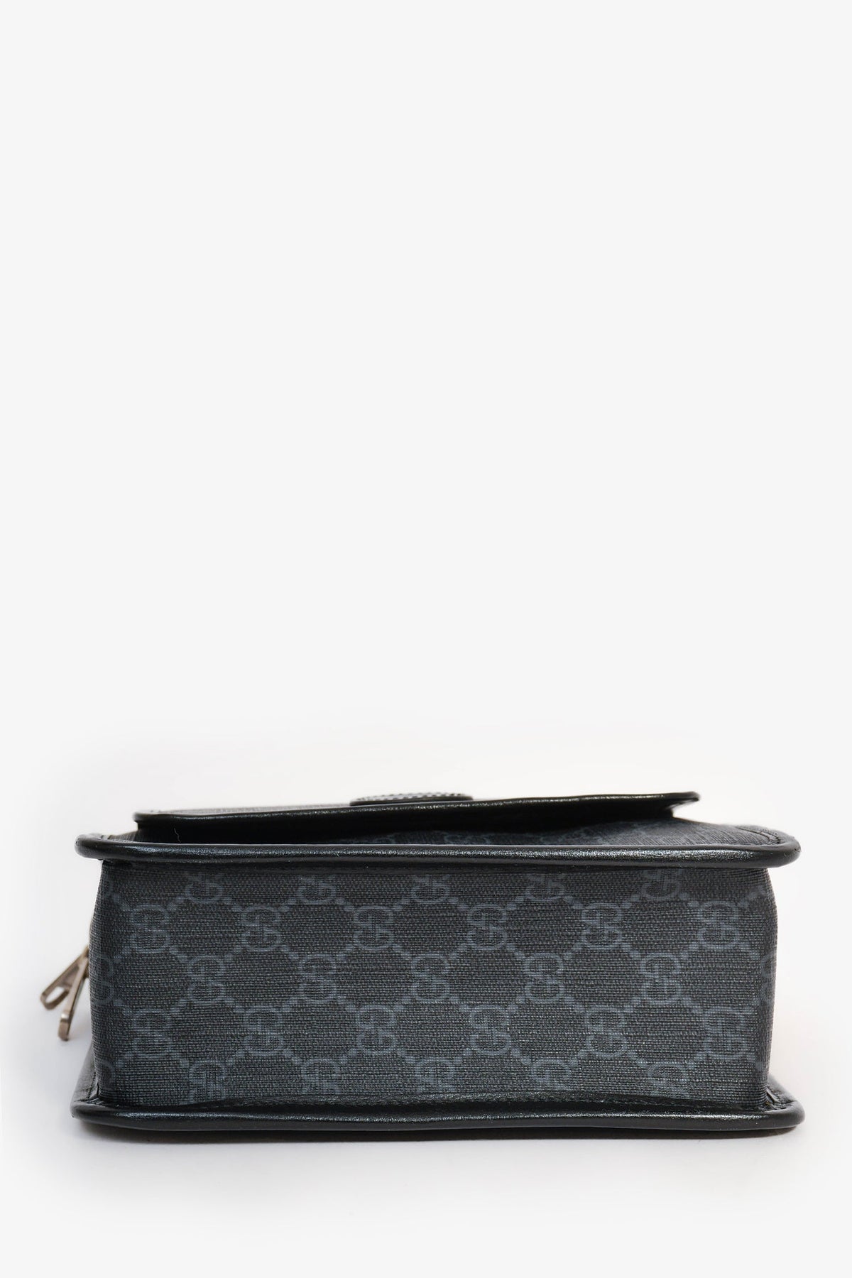 Gucci Black GG Canvas Messenger Bag