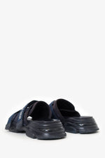 Christian Dior Navy J'Adior Velcro Slides Size 36