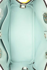 Christian Dior Neon Green Leather Small Diorissimo Top Handle with Strap