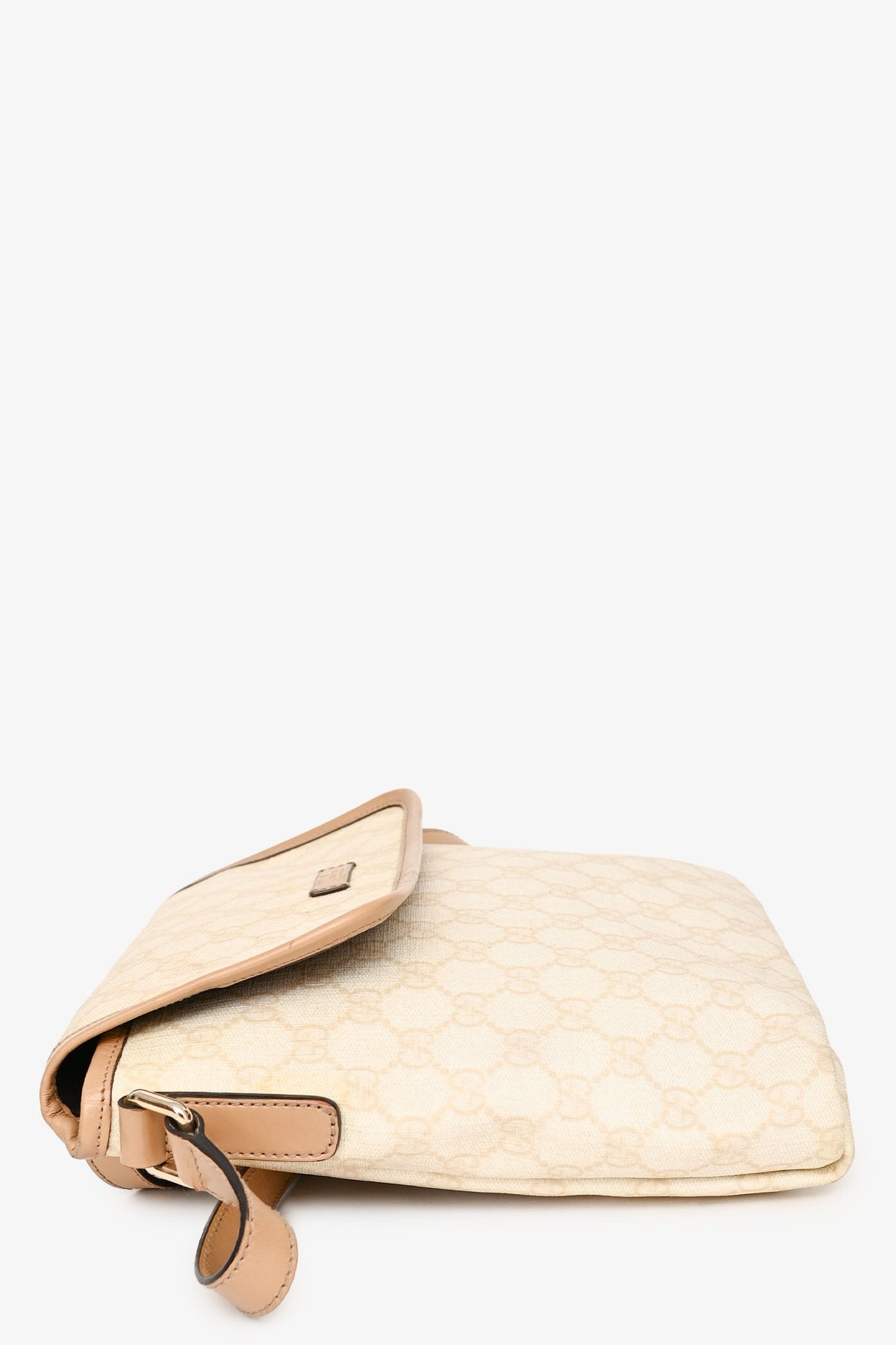 Gucci Cream Coated Canvas GG Supreme Messenger Bag