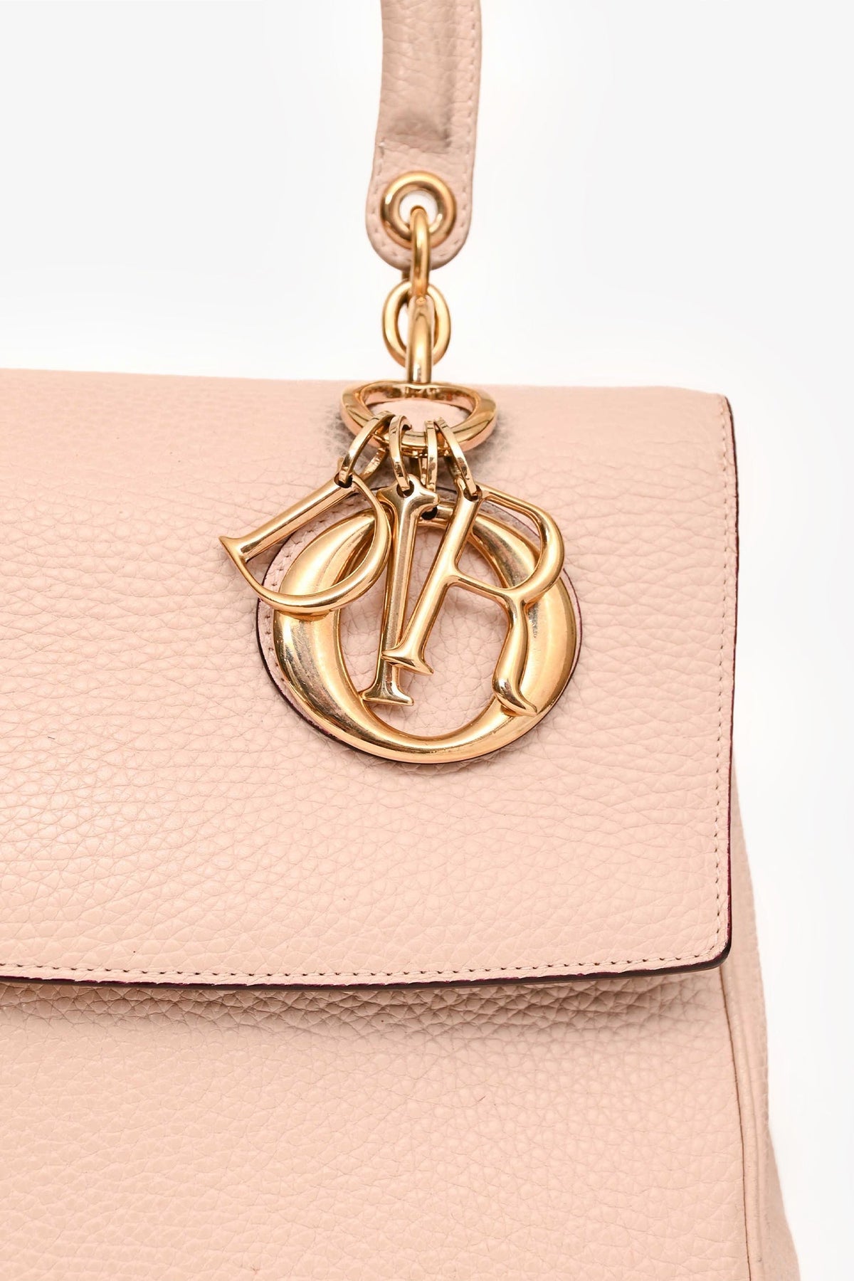 Christian Dior 2014 Pink Leather Small Be Dior Top Handle with Strap (As Is)