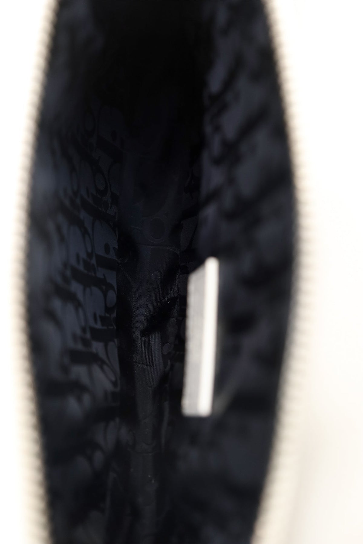 Christian Dior x Daniel Arsham 2019 White/Grey Newspaper Printed Saddle Bag