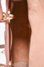 Christian Dior 2019 Pink Satin Small 'Lady Dior' Top Handle with Strap