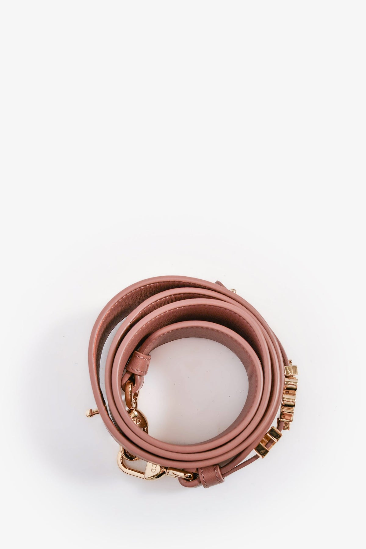 Christian Dior 2019 Pink Satin Small 'Lady Dior' Top Handle with Strap