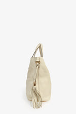 Gucci Cream Grained Leather Soho Large Tote Bag