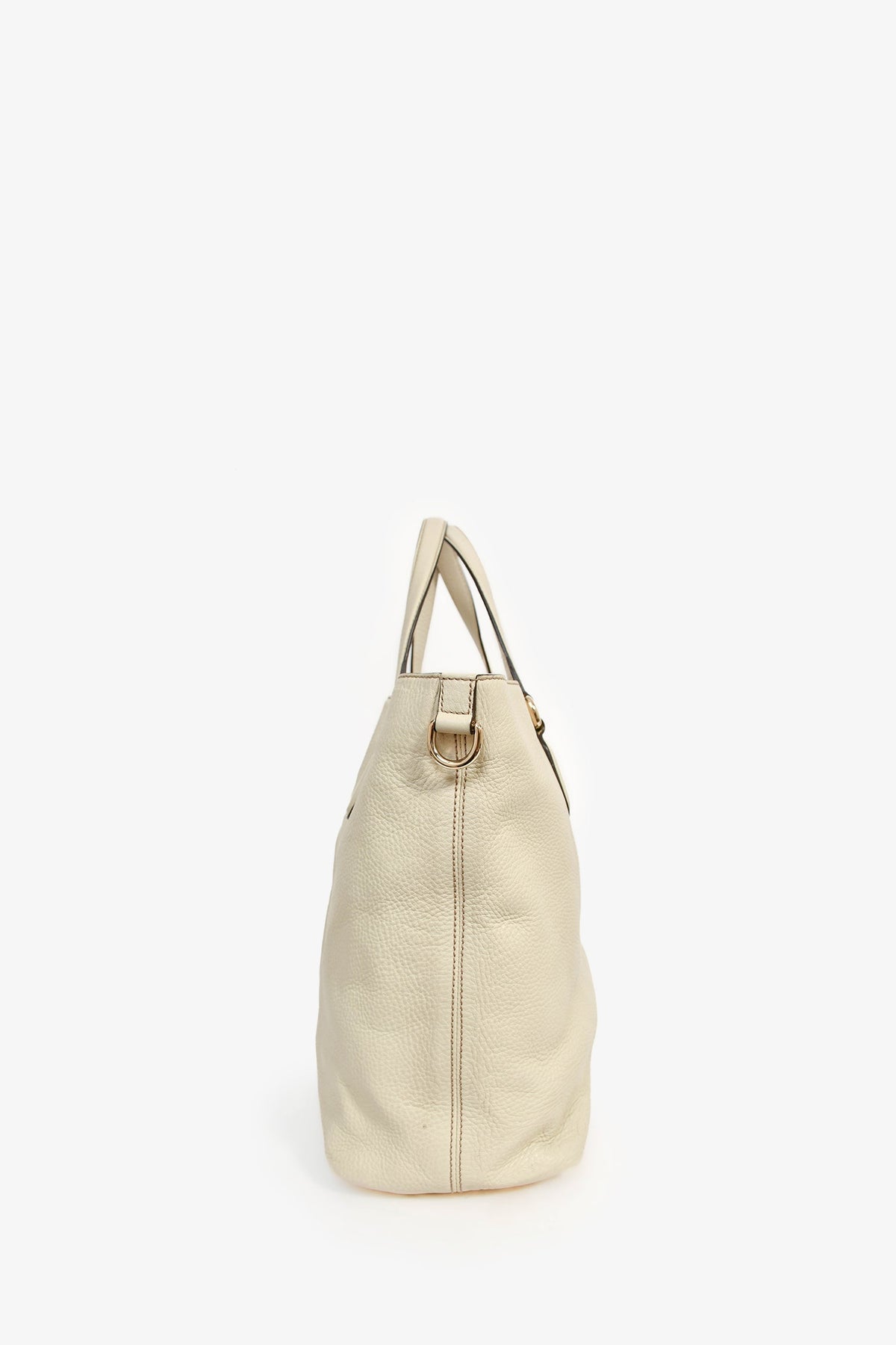 Gucci Cream Grained Leather Soho Large Tote Bag
