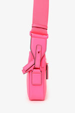 Gucci Neon Pink Rubber-Effect Crossbody Bag
