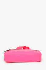 Gucci Neon Pink Rubber-Effect Crossbody Bag