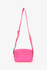 Gucci Neon Pink Rubber-Effect Crossbody Bag