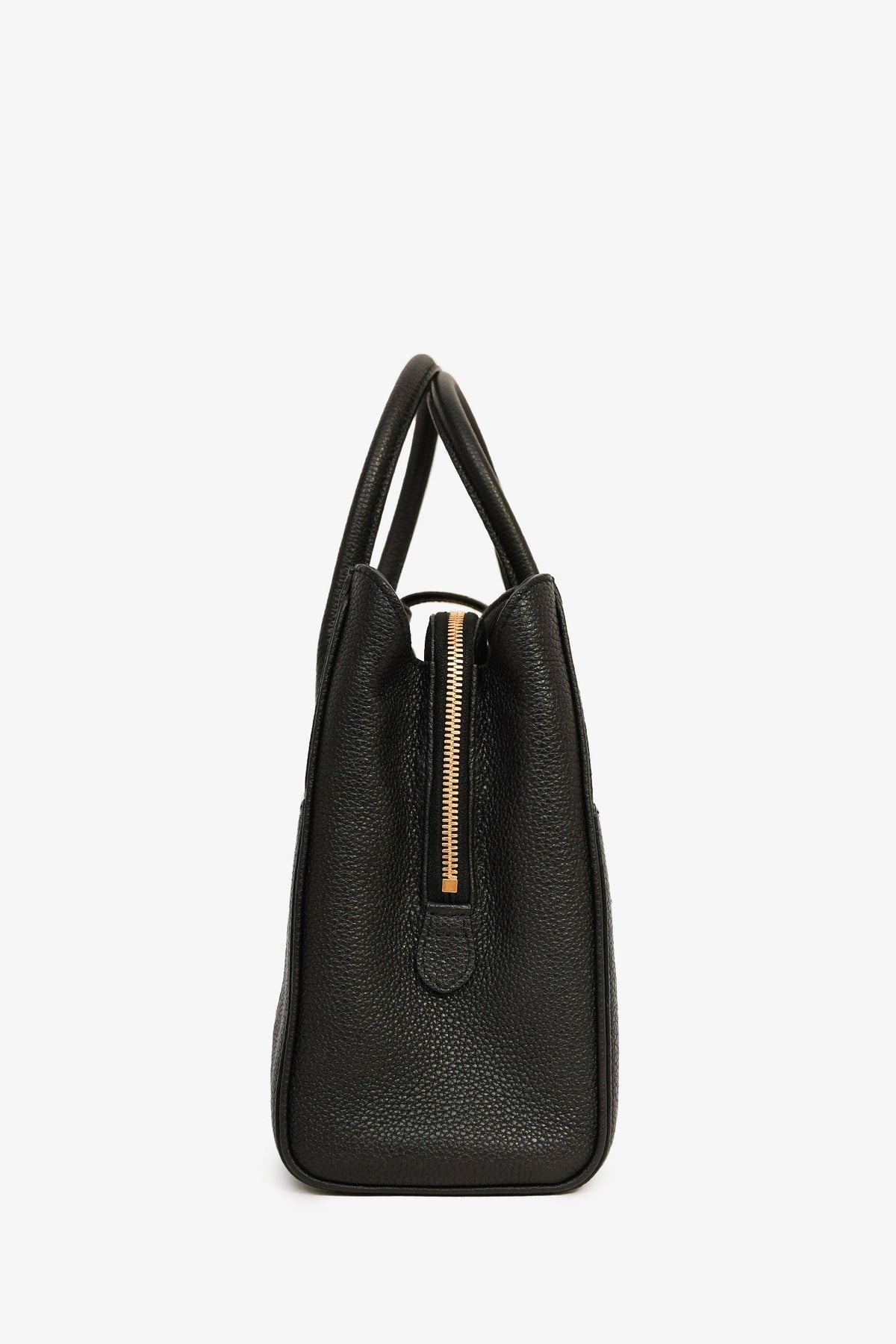 Gucci Black Leather Medium 'Jackie' Top Handle Bag with Strap