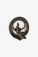 Gucci Black Leather Medium 'Jackie' Top Handle Bag with Strap