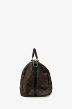 Louis Vuitton 2010 Brown/Black Monogram Keepall 55 With Strap
