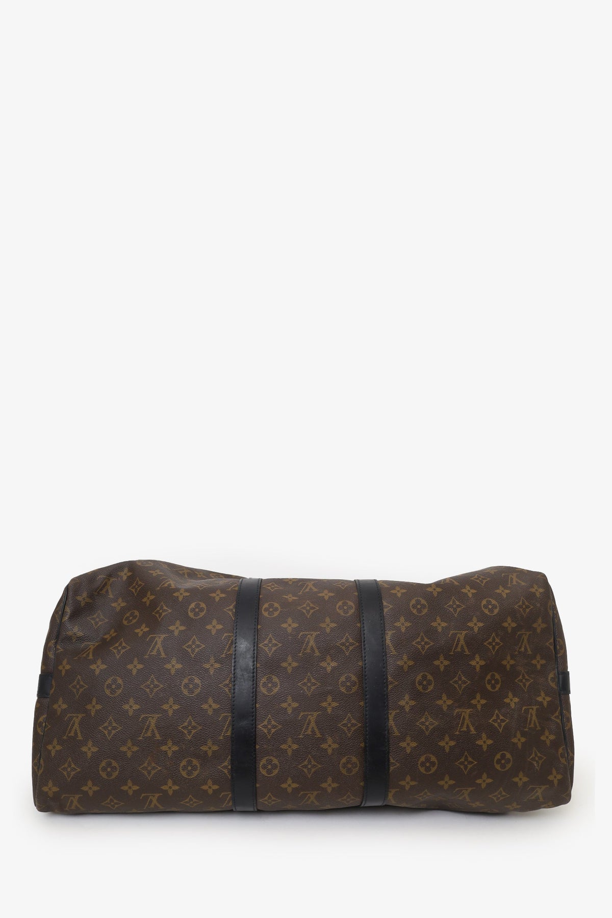 Louis Vuitton 2010 Brown/Black Monogram Keepall 55 With Strap