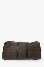 Louis Vuitton 2010 Brown/Black Monogram Keepall 55 With Strap