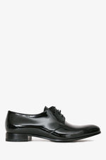 Christian Dior Black Patent Leather Derby Shoes Size 38