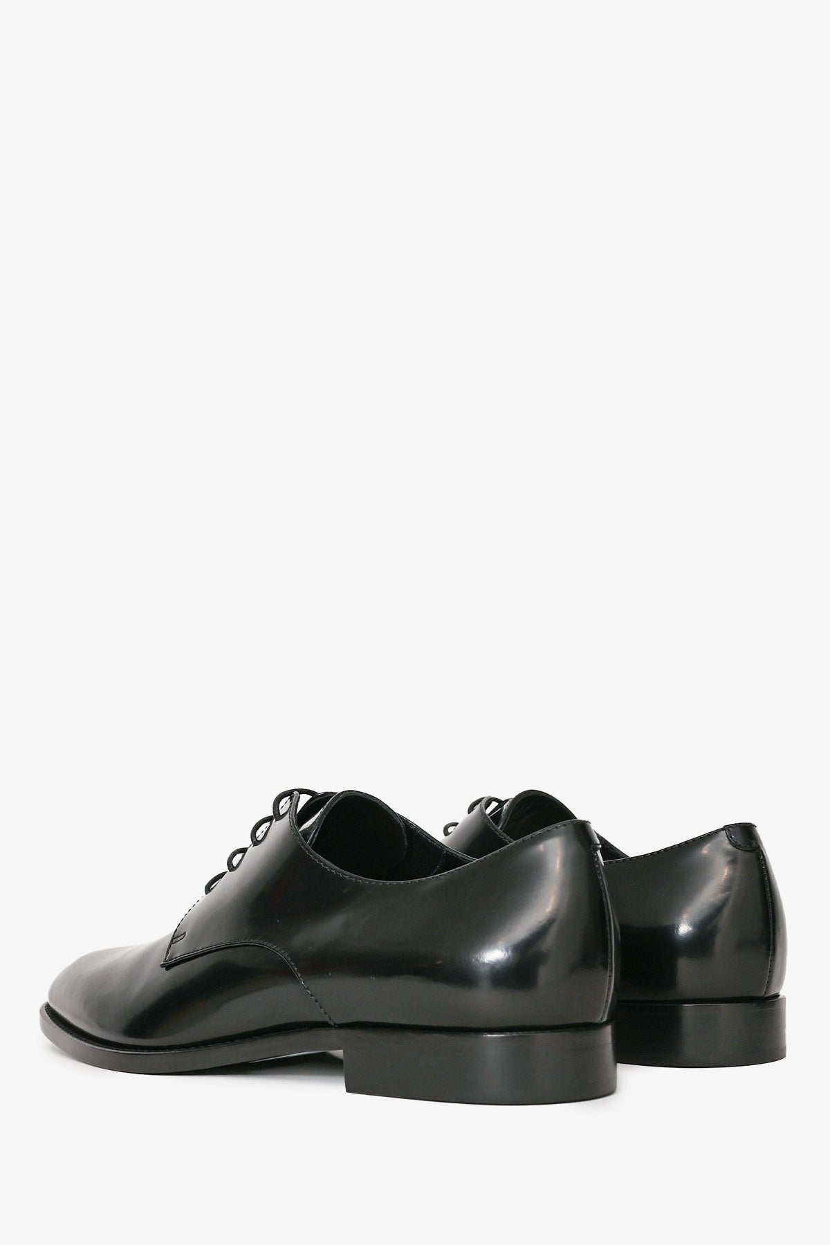 Christian Dior Black Leather Derby Shoes Size 37.5