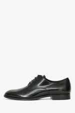 Christian Dior Black Leather Derby Shoes Size 37.5