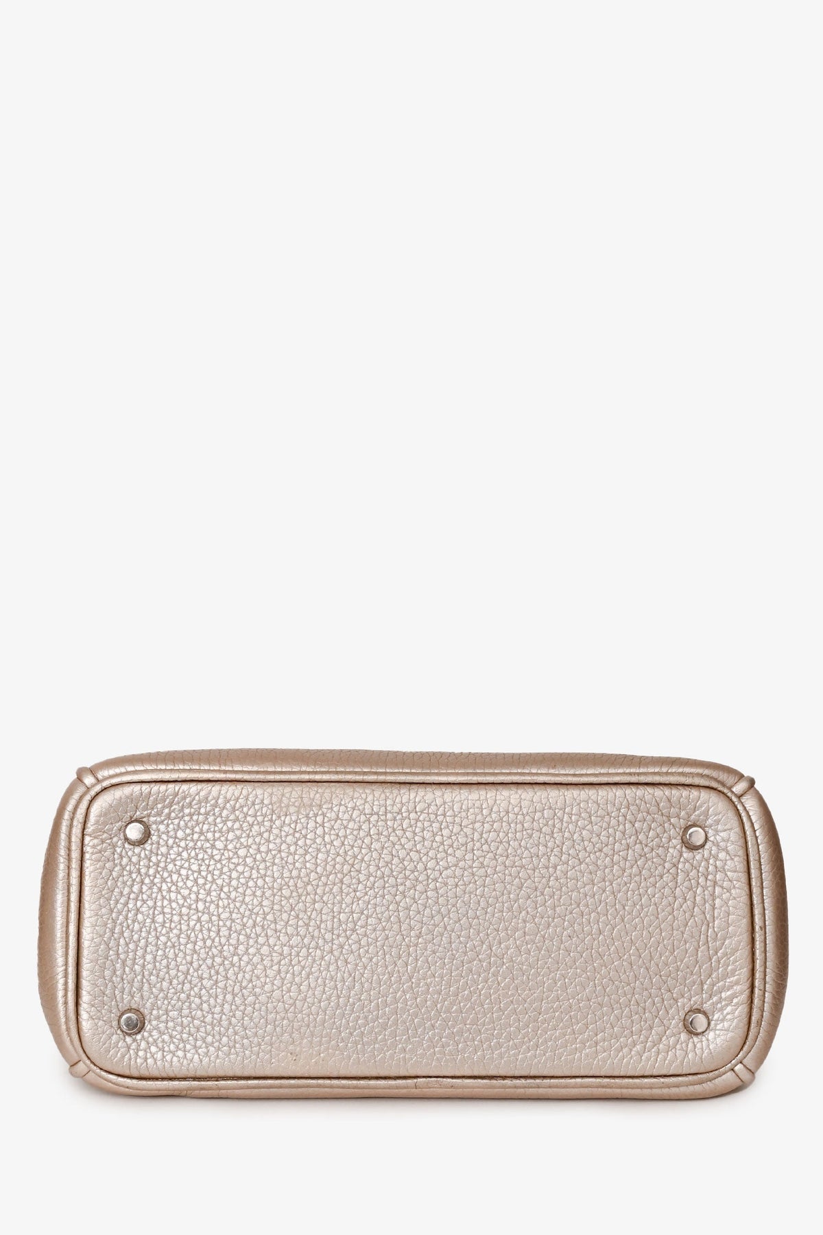 Christian Dior 2014 Gold Leather Mini Diorissimo Top Handle with Strap