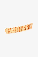 Burberry Gold Tone Metal 'Burberry Love' Hair Clip