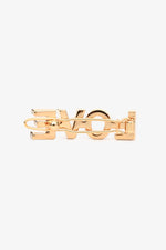 Burberry Gold Tone Metal 'Burberry Love' Hair Clip