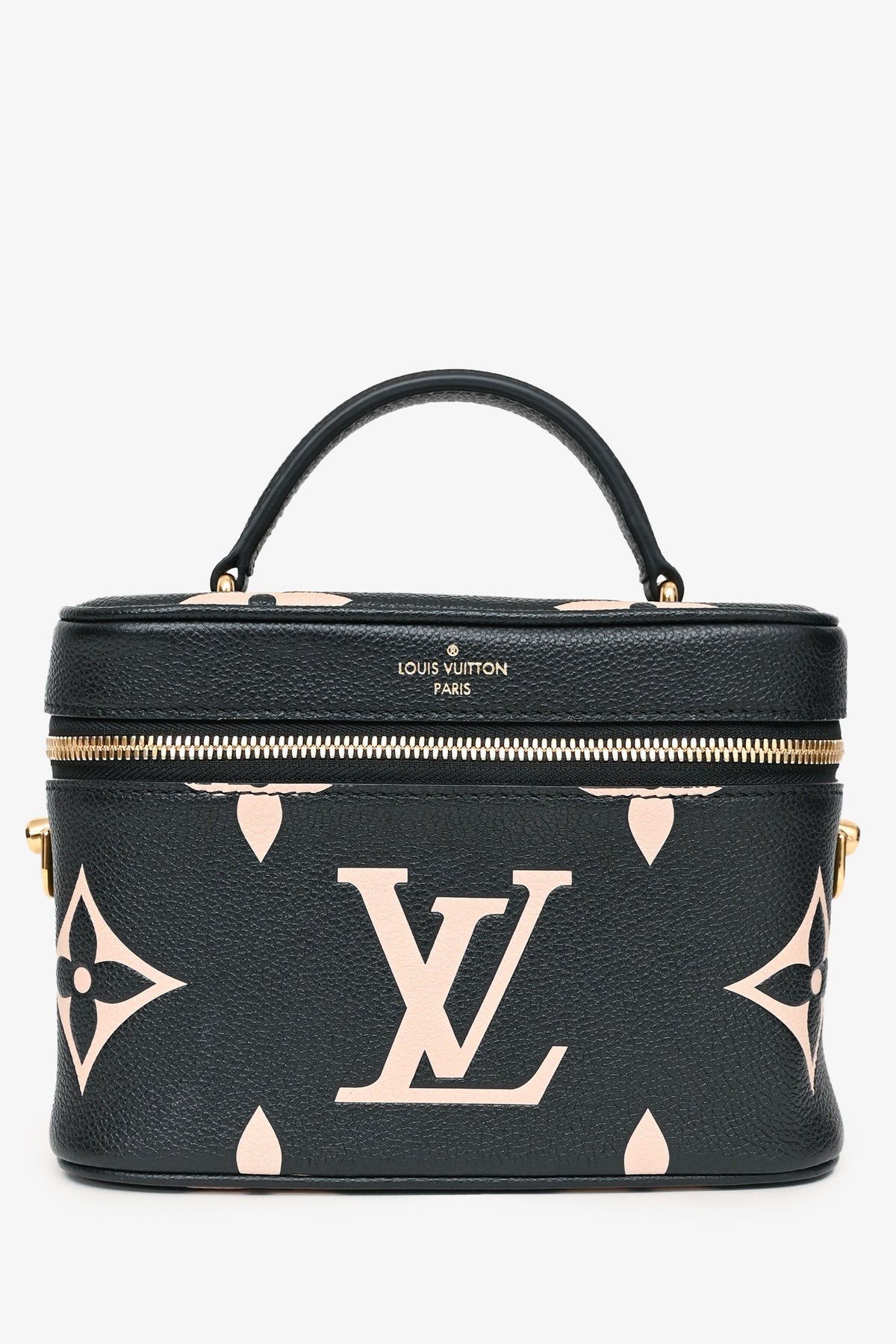 Louis Vuitton Black Empreinte Leather Vanity PM with Strap