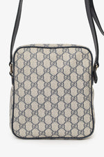 Gucci Black/Navy GG Supreme Canvas Messenger Bag
