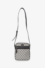 Gucci Black/Navy GG Supreme Canvas Messenger Bag